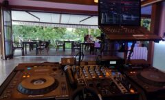Restaurace Altány Kampa - pohled od DJ na taneční parket